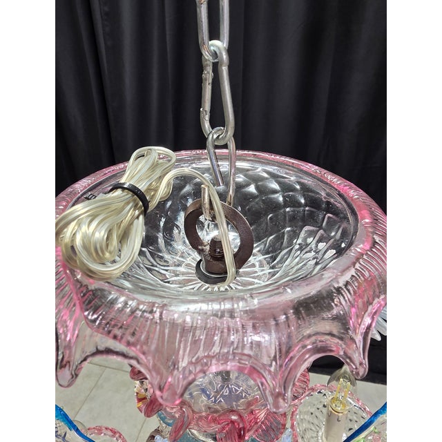 Vintage Murano Glass Chandelier, 1930s For Sale - Image 12 of 18