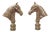 Pair of Horse Heads Lamp Finials For Sale