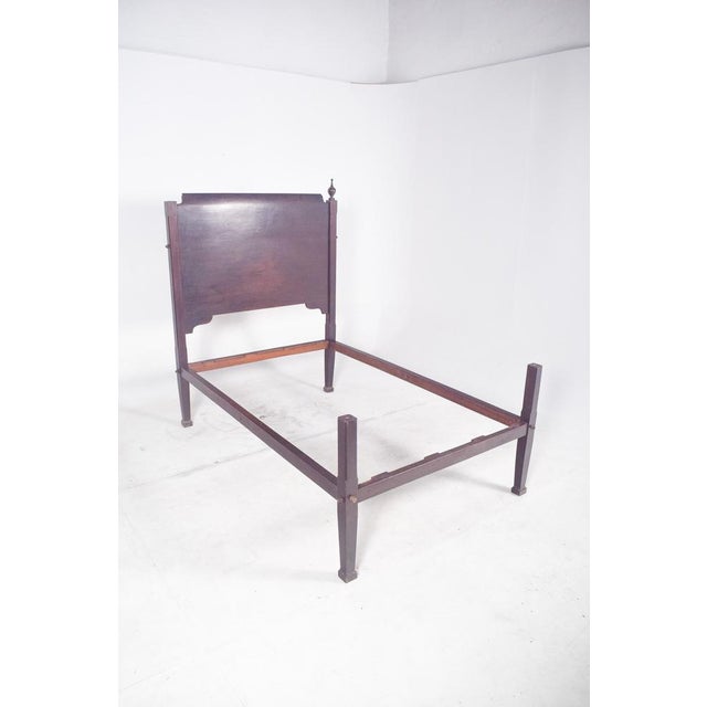 Antique Portuguese Mahogany Bed, 1890 For Sale - Image 10 of 14