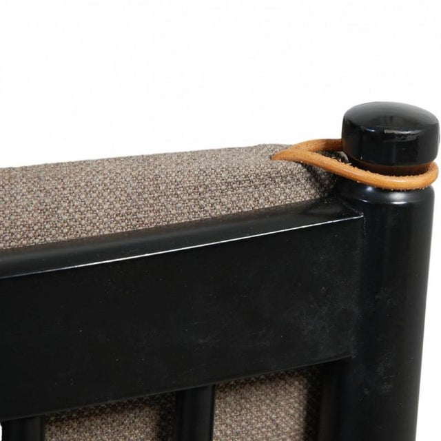 Black Spoke-Back Sofa in Grey Fabric by Børge Mogensen, 2000s For Sale - Image 16 of 18