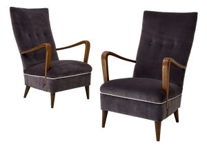 Armchairs by Osvaldo Borsani for Atelier Borsani Varedo, 1940s, Set of 2