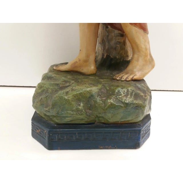 Czechoslovakian Art Deco Terracotta Girl Statue, 1930s For Sale - Image 14 of 18