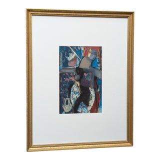 Original Nude Figural Mixed Media Art Signed For Sale
