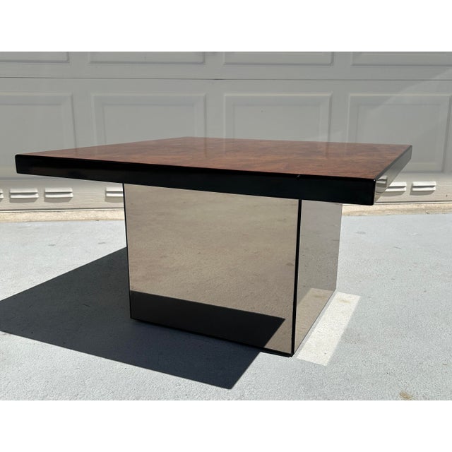 Mid-Century Modern Burl Wood Coffee Table by Paul Michel for Roche Bobois, 1970s For Sale - Image 3 of 12