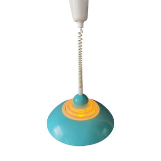 Space Age Blue UFO Pendant Lamp by Knud Christensen For Sale