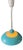 Space Age Blue UFO Pendant Lamp by Knud Christensen For Sale