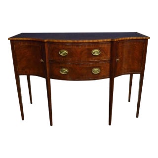 Small Mahogany Hepplewhite Style Sideboard by Leighton Hall For Sale