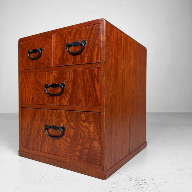 1970s Small Japanese 4-Drawer Cabinet, 1970s-1980s For Sale - Image 5 of 10