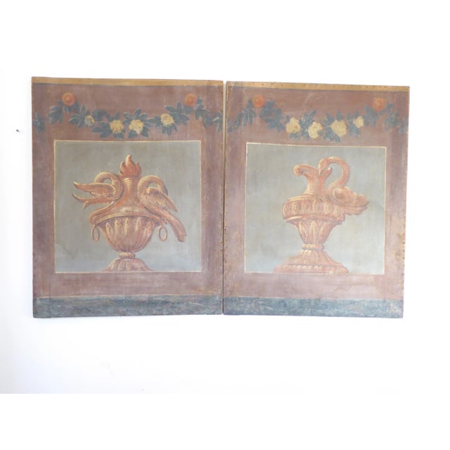 Textile 18th Century French Blue Gray Screen Panels - a Pair For Sale - Image 7 of 7