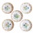 19th Century Set of 5 French Faïence Plates – Hand-Painted Floral – Scalloped Edge – Provincial Style For Sale