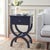 Introducing the Maxine Accent Table with Storage Drawer in a distinguished navy hue. Crafted from wood, MDF, and metal,...