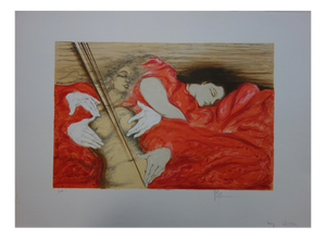 Henry Westel, The Enchanted Sleepers, Original Signed Lithograph