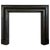 Large Black Basalt Stone Bolection Fireplace Mantel, 1990 For Sale