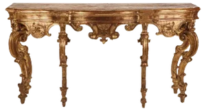 18th Century Italian Giltwood Console Table