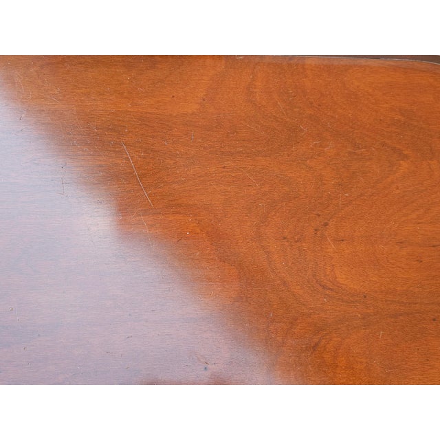 Merman Regency Style Mahogany Six-Leg Tiered Kidney Coffee Table, Circa 1940s For Sale - Image 9 of 12