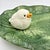 Vintage Bassano Italy Majolica Leaf Platter White Bird For Sale - Image 4 of 5