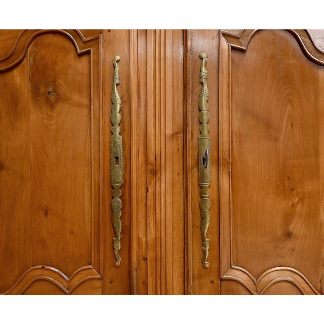 Four-Door Cherrywood Cabinet, 1800s For Sale - Image 9 of 18