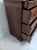 Vintage Bombay Mahogany Wood Chest 5 Drawers For Sale - Image 4 of 9