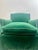 Hollywood Regency Style Custom Overstuffed Emerald Velvet Armchair For Sale - Image 15 of 17
