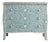 French-Inspired Arabesque Bone Inlay Three-Drawer Chest by House of Jaipur For Sale