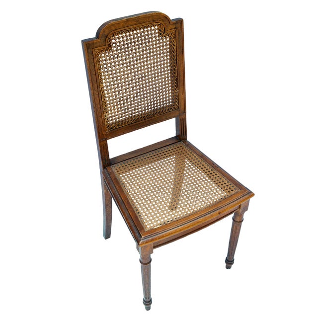 Brown Early 20th Century Cain Dinning Chair For Sale - Image 8 of 11