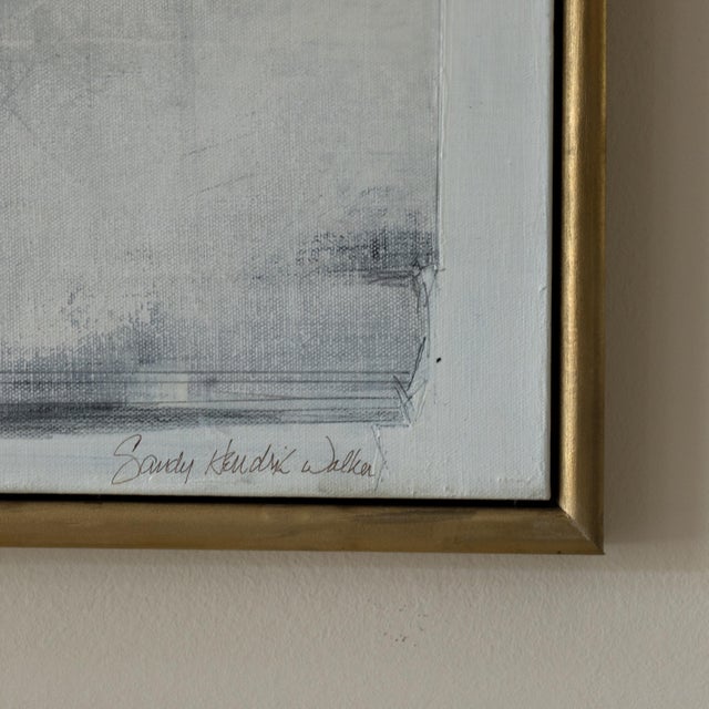 Wood 2018 “Contact” Large Acrylic on Canvas by Sandy Walker - For Sale - Image 7 of 8