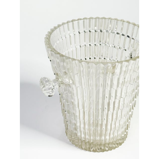 Vintage Ice Bucket in Molded Glass, 1960s For Sale - Image 6 of 6
