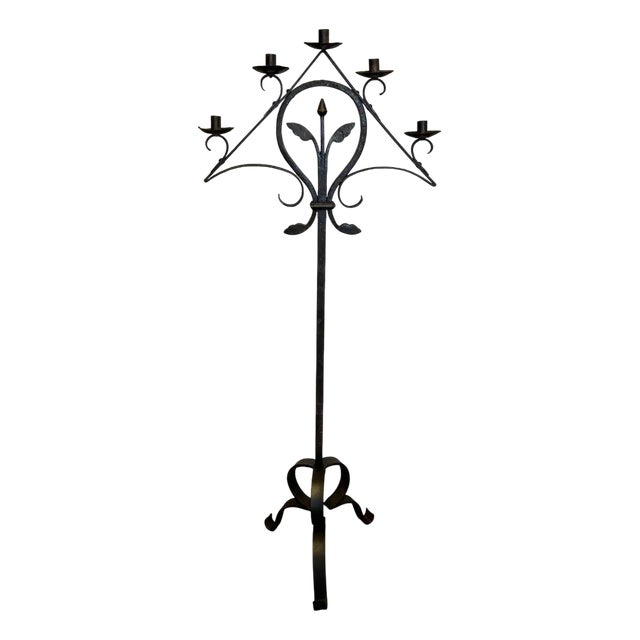 Vintage Church Candleholder, 1920s For Sale