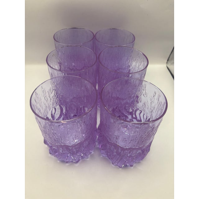 Vintage Alexandrite Glasses, 1970s, Set of 6 For Sale - Image 6 of 7