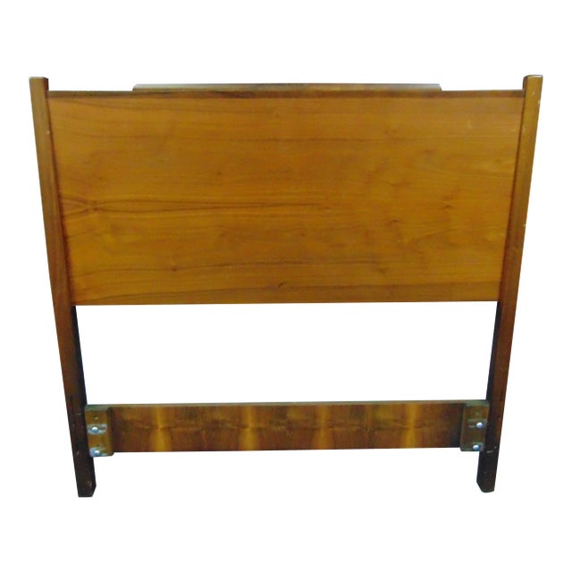 Drexel Declaration Mid Century Walnut Single Size Headboard For Sale