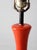 Mid 20th Century Mid-Century Modern Orange Ceramic Table Lamp For Sale - Image 13 of 16