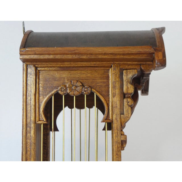 Wood Carved Wood Display Cabinet For Sale - Image 7 of 11