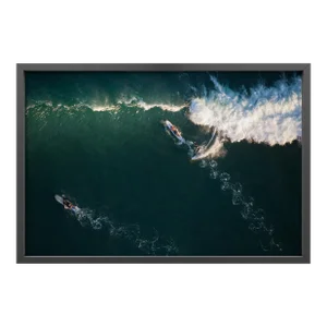 Bottom Turn by Mike Kelley Print with Black Frame - 20 X 30