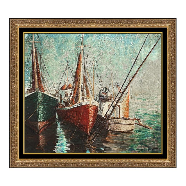 Early 20th Century The Boats of Gloucester, Gordon Hope Grant For Sale