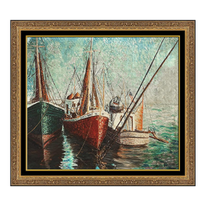 Early 20th Century The Boats of Gloucester, Gordon Hope Grant