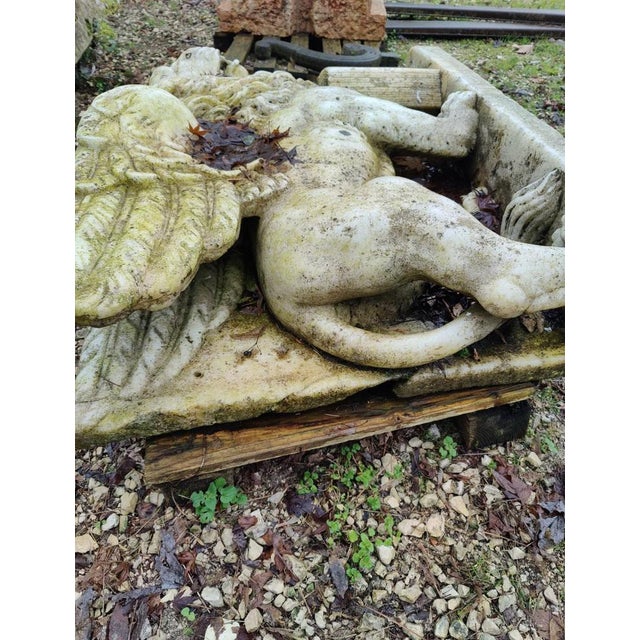 Stone Relief in Greek Thassos Marble Lion of Saint Mark, Venice For Sale - Image 7 of 11