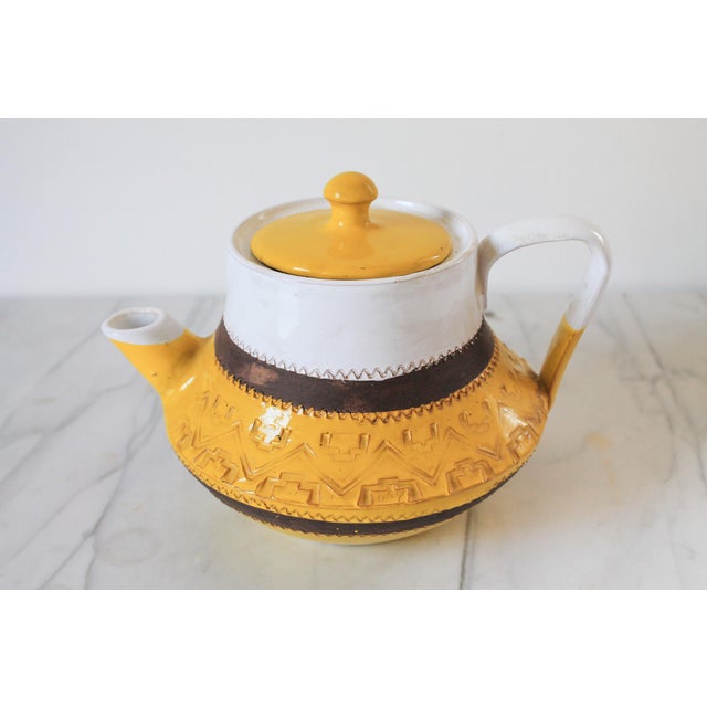 Italian Mid-Century Modern Ceramic Teapot or Coffee Pot For Sale - Image 4 of 14
