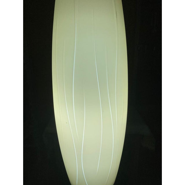 Italian Modern Ocher Murano Glass Tube Pendant Lamp, 1990 For Sale - Image 6 of 11