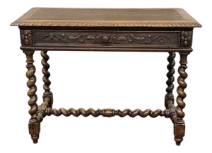 Henry II Oak Desk, Early 20th Century