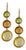 Lemon Quartz, Citrine & Peridot Disc Earrings, A Pair For Sale