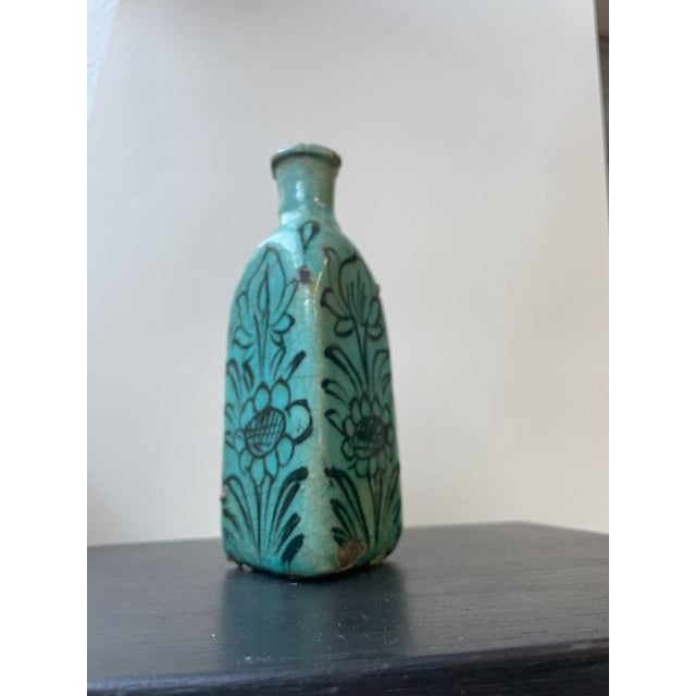 Turquoise Triangular Vases, Set of 2 For Sale - Image 4 of 11