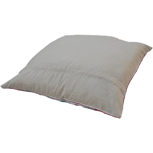 Moroccan Late 20th Century Handwoven Silk Pillow For Sale - Image 3 of 4