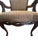 French Provincial Vintage Louis XV-Style French Provincial Bassett Arm Chair For Sale - Image 3 of 9