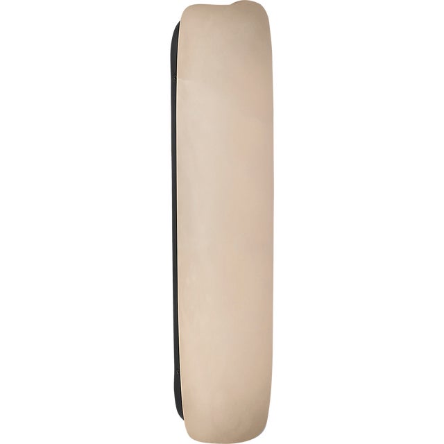 Kelly Wearstler for Visual Comfort Signature Formosa 20" Linear Sconce in Alabaster and Bronze For Sale