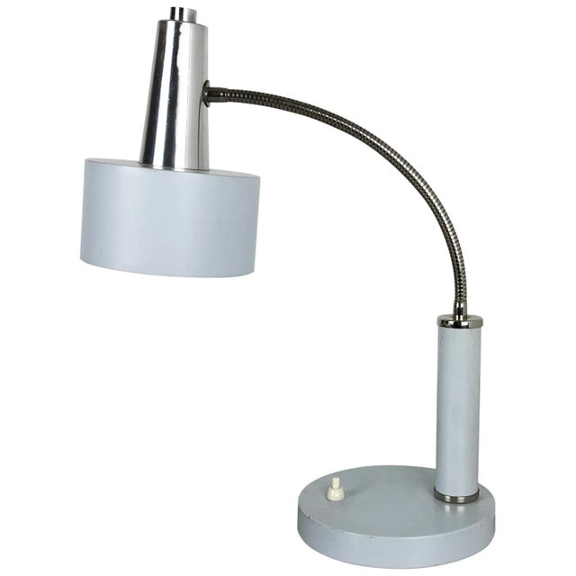 German Modernist Metal Table Light attributed to SIS Lights, 1960s For Sale - Image 15 of 15