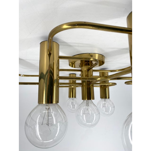 9-Light Ceiling Lamp by Gaetano Sciolari for Leola, Germany, 1980s For Sale - Image 6 of 18