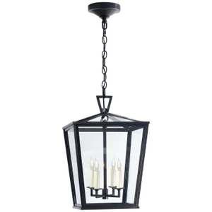 Chapman & Myers for Visual Comfort Signature Darlana Small Hanging Lantern in Bronze
