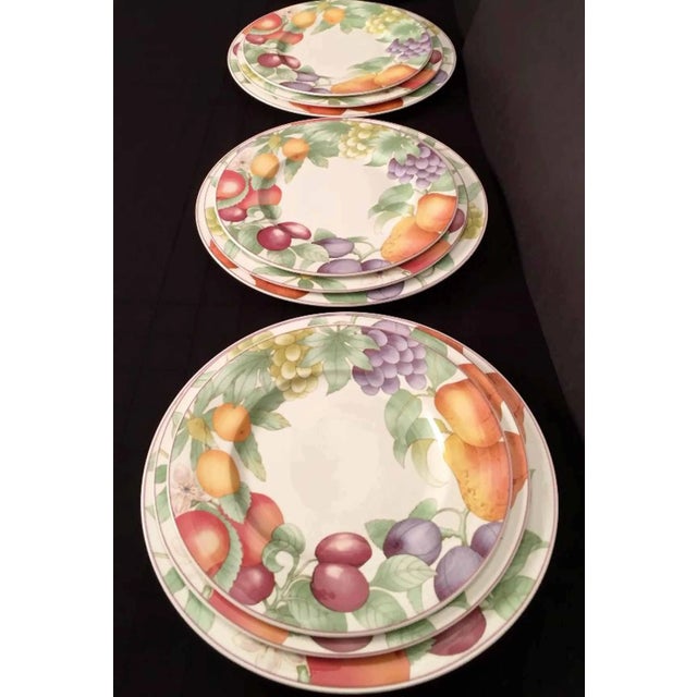 Villeroy & Boch Villeroy & Boch, Gallo Design, Frutteto, Chop/Charger Plates - Set of 5 For Sale - Image 4 of 13