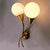Brass and Glass Wall Lamps, 1950s, Set of 3 For Sale - Image 9 of 13