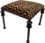 Postmodern Iron Bench Upholstered in Clarence House Fabric For Sale - Image 3 of 3